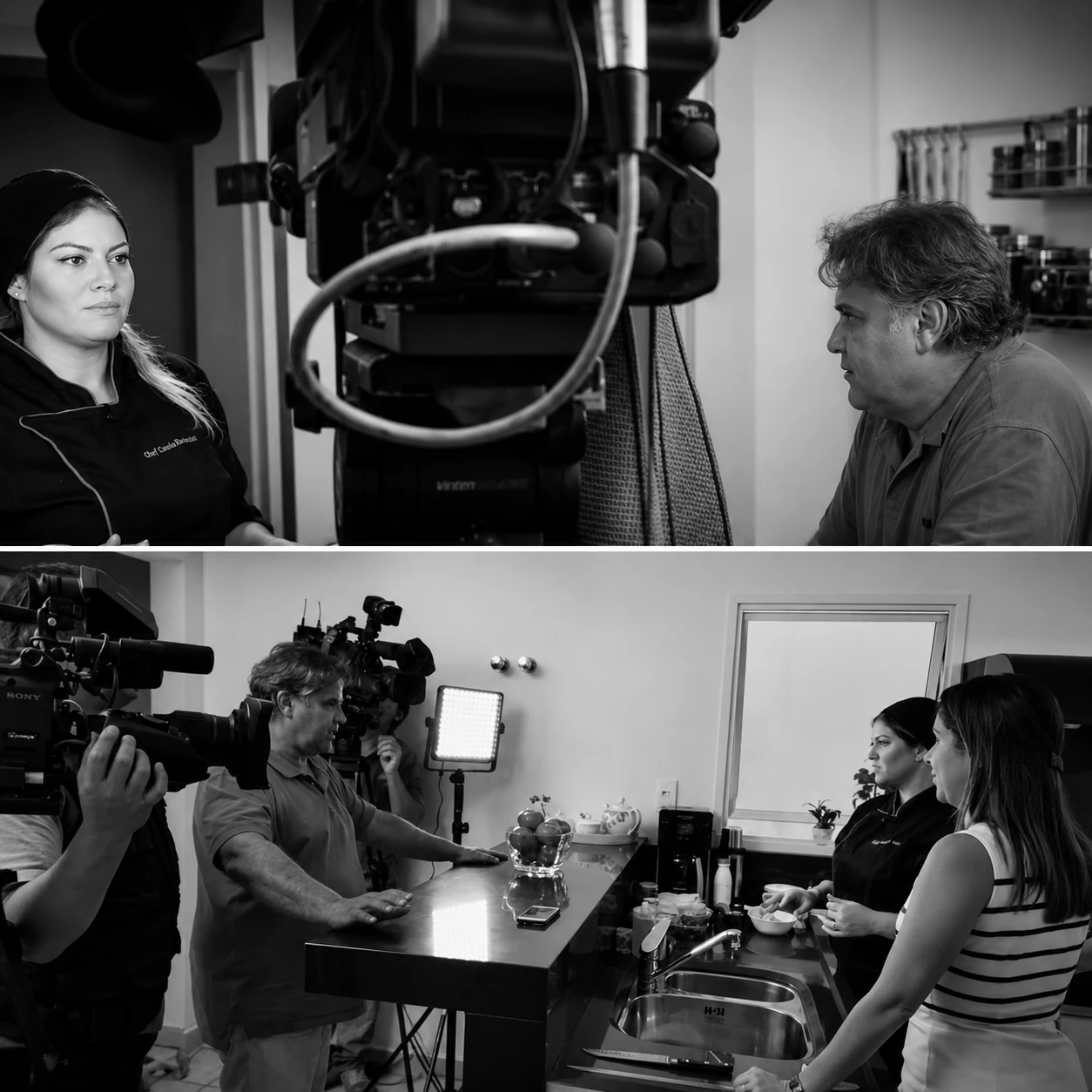 G1 Globo feature about Camila teaching a brownie recipe